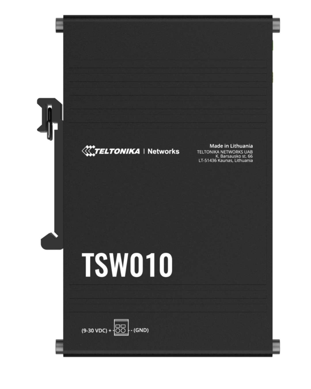 TSW010 Teltonika TSW010 Unmanaged Industrial Ethernet Switch 5-Port Fast Ethernet Switch - Image 1