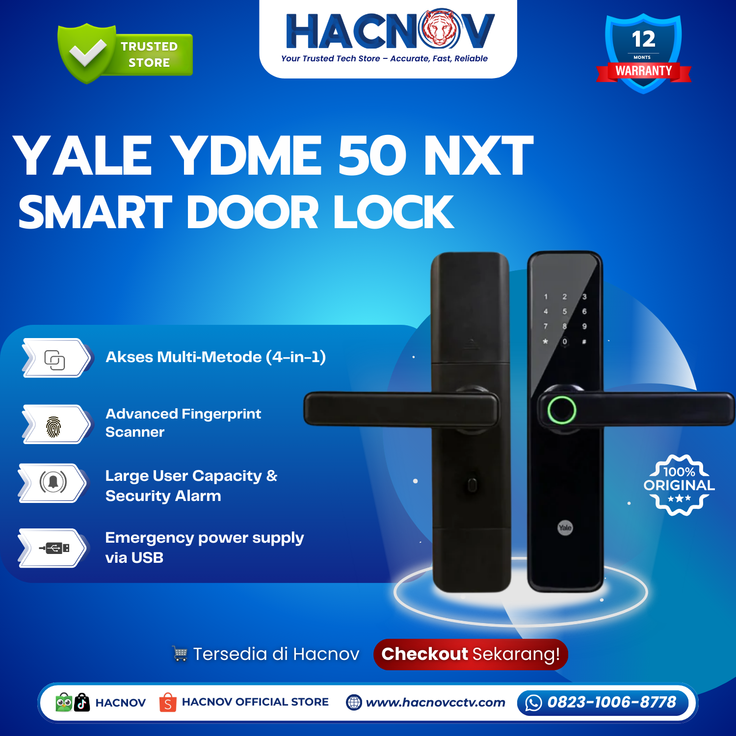 Yale YDME 50 NXT (2) Smart Door Lock Yale YDME 50 NXT - Image 1